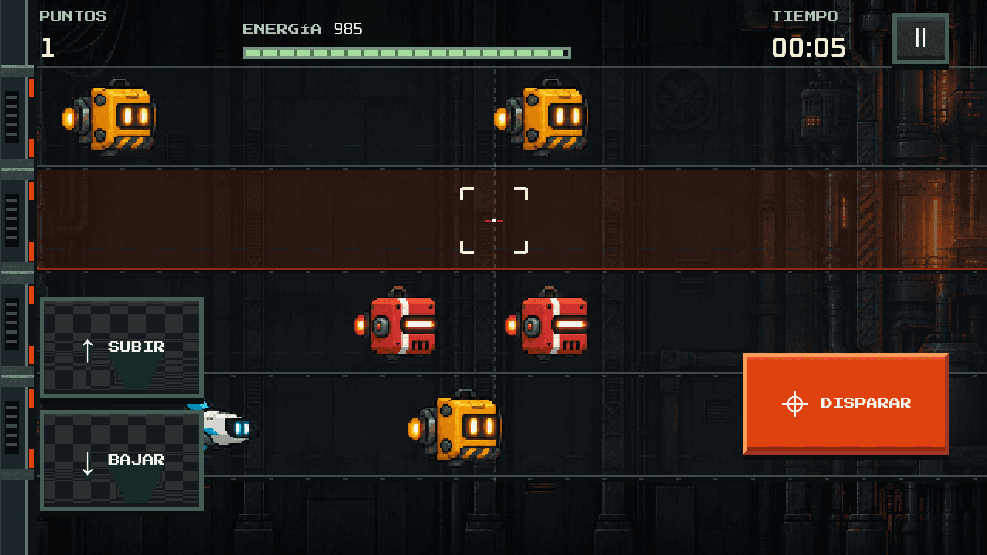 Captura oficial de una partida de ShootBlock publicada en Google Play.